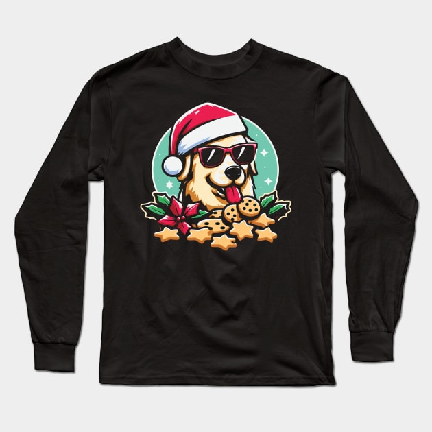 Christmas Cookie Dog Long Sleeve T-Shirt by WPHmedia